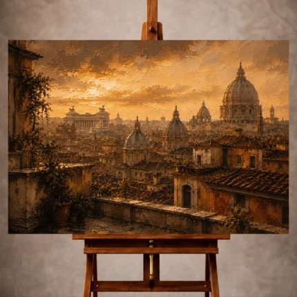 Italian Cityscape Wall Art wall art print for elegant interiors