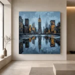 Rooftop Water Tower New York Cityscape Wall Art Canvas Print - Image 6