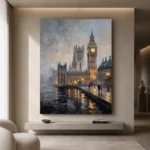 Big Ben London Cityscape Wall Art Canvas Print - Image 4