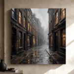 Brick Alley London Cityscape Wall Art Canvas Print - Image 11