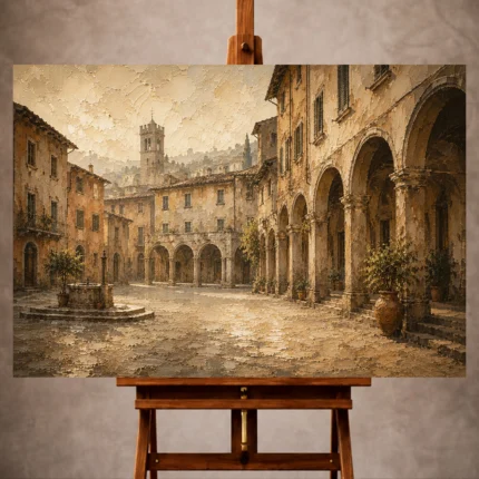 Italian Cityscape Wall Art wall art print for elegant interiors