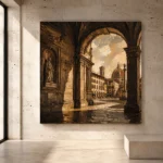 Florentine Arch Italian Cityscape Wall Art Canvas Print - Image 3