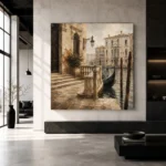Venetian Palazzo Italian Cityscape Wall Art Canvas Print - Image 5