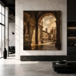Florentine Arch Italian Cityscape Wall Art Canvas Print - Image 5