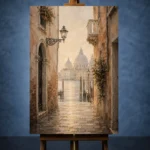 Venetian Passage Italian Cityscape Wall Art Canvas Print - Image 2