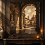 Florentine Arch Italian Cityscape Wall Art Canvas Print - Image 4