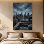 Chrysler Skyline New York Cityscape Wall Art Canvas Print - Image 8
