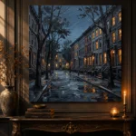 West Village Brownstone New York Cityscape Wall Art Canvas Print - Image 4