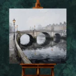 River Bridge London Cityscape Wall Art Canvas Print - Image 2