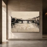Seine Bridge Paris Cityscape Wall Art Canvas Print - Image 6