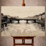 Paris Cityscape Wall Art wall art print for elegant interiors