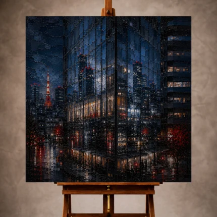 Cinematic Cityscapes wall art print for elegant interiors
