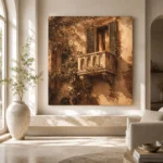 Tuscan Balcony Italian Cityscape Wall Art Canvas Print - Image 10