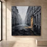 Golden Doorway London Cityscape Wall Art Canvas Print - Image 3