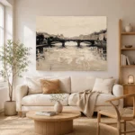 Seine Bridge Paris Cityscape Wall Art Canvas Print - Image 8
