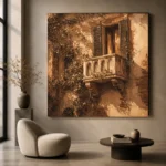 Tuscan Balcony Italian Cityscape Wall Art Canvas Print - Image 7