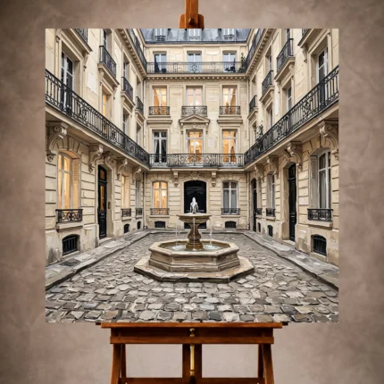 Paris Cityscape Wall Art wall art print for elegant interiors