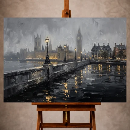 London Cityscape Wall Art wall art print for elegant interiors