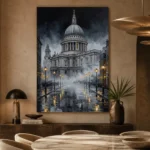 St Pauls Cathedral London Cityscape Wall Art Canvas Print - Image 7