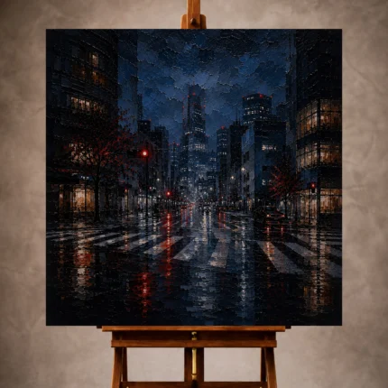 Cinematic Cityscapes wall art print for elegant interiors