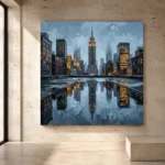 Rooftop Water Tower New York Cityscape Wall Art Canvas Print - Image 3