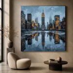 Rooftop Water Tower New York Cityscape Wall Art Canvas Print - Image 7