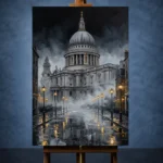 St Pauls Cathedral London Cityscape Wall Art Canvas Print - Image 2