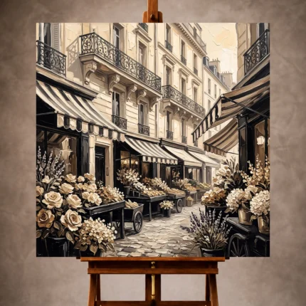 Paris Cityscape Wall Art wall art print for elegant interiors