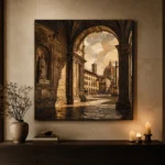 Florentine Arch Italian Cityscape Wall Art Canvas Print - Image 8