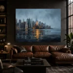 Lower Manhattan Skyline New York Cityscape Wall Art Canvas Print - Image 4