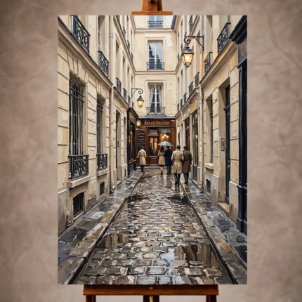 Paris Cityscape Wall Art wall art print for elegant interiors