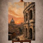 Italian Cityscape Wall Art wall art print for elegant interiors