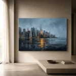 Lower Manhattan Skyline New York Cityscape Wall Art Canvas Print - Image 11