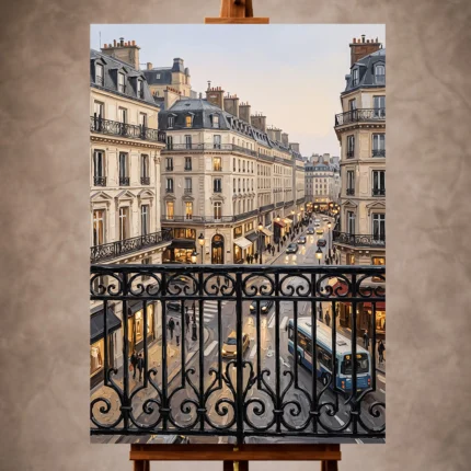 Paris Cityscape Wall Art wall art print for elegant interiors