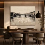 Seine Bridge Paris Cityscape Wall Art Canvas Print - Image 5