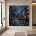 West Village Brownstone New York Cityscape Wall Art Canvas Print - Image 6