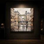 Paris Metro Entrance Paris Cityscape Wall Art Canvas Print - Image 9