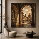 Florentine Arch Italian Cityscape Wall Art Canvas Print - Image 7