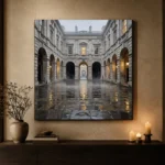 Historic Courtyard London Cityscape Wall Art Canvas Print - Image 8