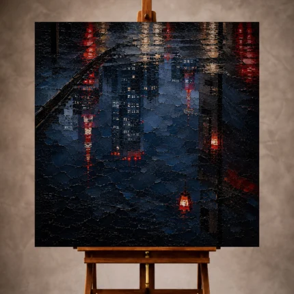Cinematic Cityscapes wall art print for elegant interiors