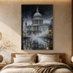 St Pauls Cathedral London Cityscape Wall Art Canvas Print - Image 8