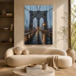 Brooklyn Bridge New York Cityscape Wall Art Canvas Print - Image 9