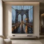 Brooklyn Bridge New York Cityscape Wall Art Canvas Print - Image 4