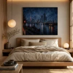 Tokyo Harbor Night Cinematic Cityscapes Canvas Print - Image 9
