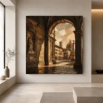 Florentine Arch Italian Cityscape Wall Art Canvas Print - Image 6