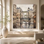 Paris Metro Entrance Paris Cityscape Wall Art Canvas Print - Image 10