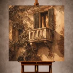 Italian Cityscape Wall Art wall art print for elegant interiors