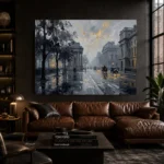 Horse Carriage London Cityscape Wall Art Canvas Print - Image 4