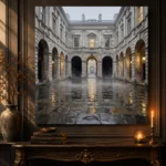 Historic Courtyard London Cityscape Wall Art Canvas Print - Image 4