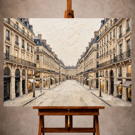 Paris Cityscape Wall Art wall art print for elegant interiors